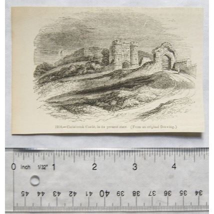 1860s engraving - Carisbrook Castle