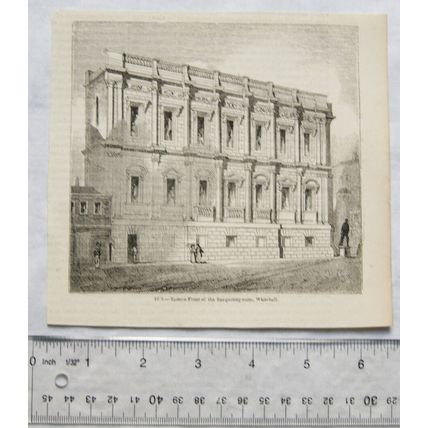 1860s engraving - Banqueting room Eastern Front, Whitehall