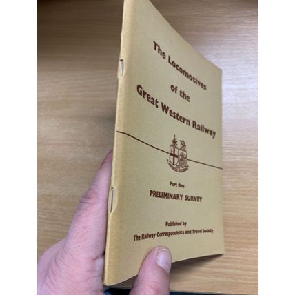 1968 "THE LOCOMOTIVES OF THE GWR - PART 1 - PRELIMINARY SURVEY" PB BOOK (P2)