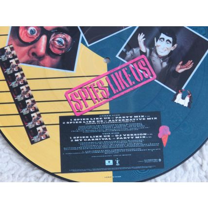 PAUL McCARTNEY SPIES LIKE US 12" PICTURE DISC VINYL.