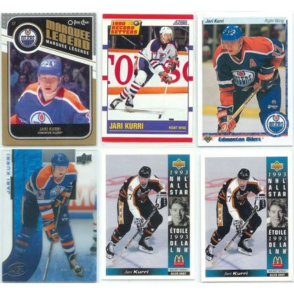 Jari Kurri 16x card lot incl Insert