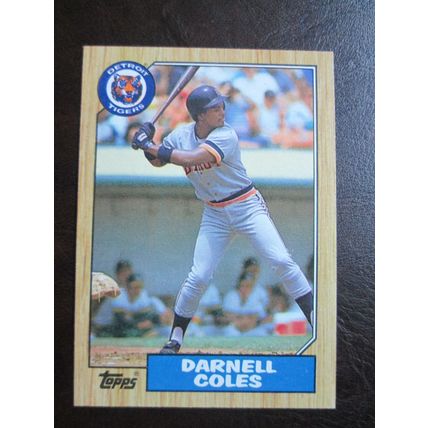 Two (2) Darnell Coles Baseball Cards - See Pictures and Description Below