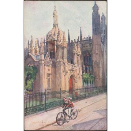 King's College, Cambridge, c.1910 - Tuck's Oilette Postcard