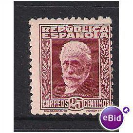 SPAIN 1932 25 Cents DEEP LAKE PABLO IGLESIAS SG 734 U/M MINT
