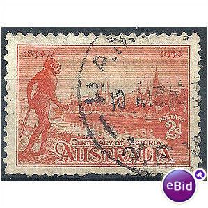 Australia 1934.SG147 2d Orange-Vermillion Fine Used.