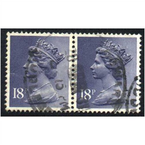 Britain - 2-strip 18p Elisabeth II