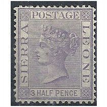 Sierra Leone 1876 SG18 1 1/2d Lilac Wmk Crown CC Mounted Mint . .