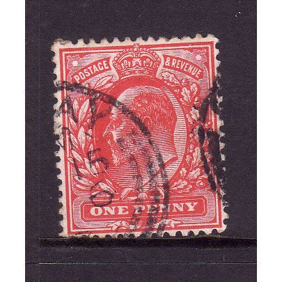 GREAT BRITAIN 1902 SG 219 1d SCARLET FINE USED