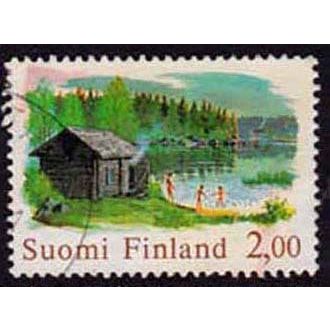 Finland 1977 Sauna and Lake 2,00 Used Stamp