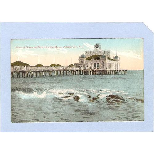 NJ Atlantic City View Of Ocean & Steel Pier Ball Room nj_box1~172