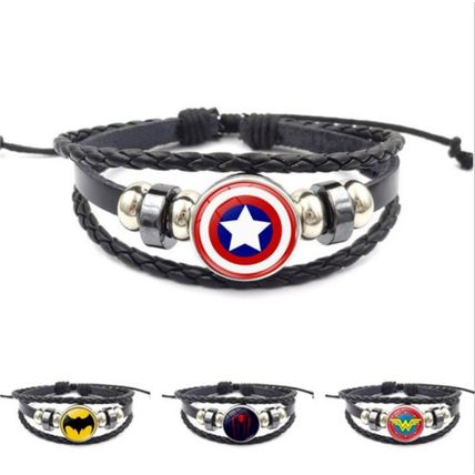 Cool Marvel Superhero Wristband Leather Wrist Bands Bracelet Strap UK Stock