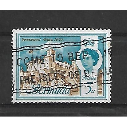 Bermuda.SG165 3d Government House 1892.Fine Used.Dec20b