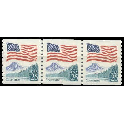 2280v 25c U.S. Flag Very Fine MNH PNC 3/3 W1538