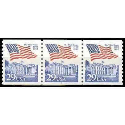 2609 29c U.S. Flag Over White House Fine MNH PNC 1/3 W1587