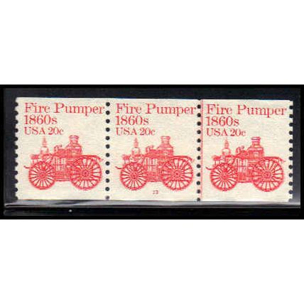 Used 1908 20c Fire Pumper Fine PNC 13/3 PA2492