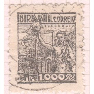 Brazil 1941 - SG657 - 1000rs grey - Smelting Works - used 2