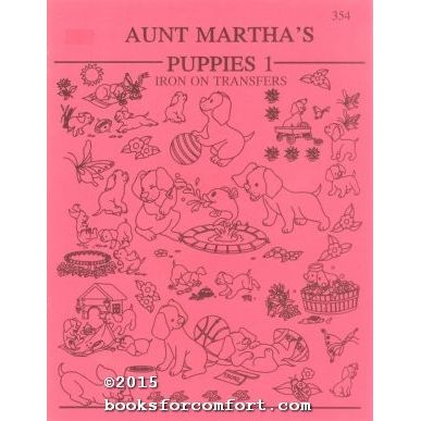 Aunt Marthas Puppies 1 Iron On Transfers 354