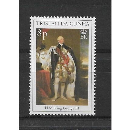 Tristan da Cunha.SG669 8p King George III.Mounted Mint.Feb22