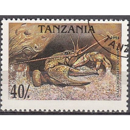 Tanzania 1994 Michel 1923 O Cote (2005) 0.20 Euro L'écrevisse à pattes grêles