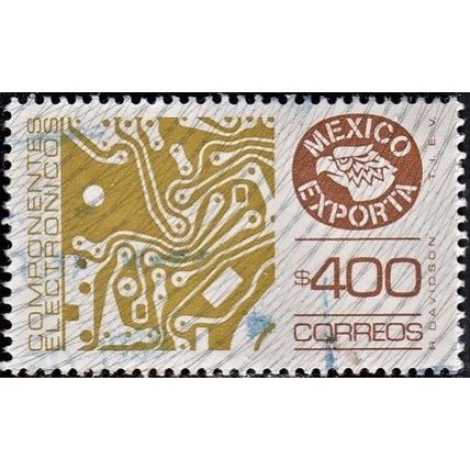 Mexico, 1984 $400 Electronics, SG 1360h (Scott #1137), used