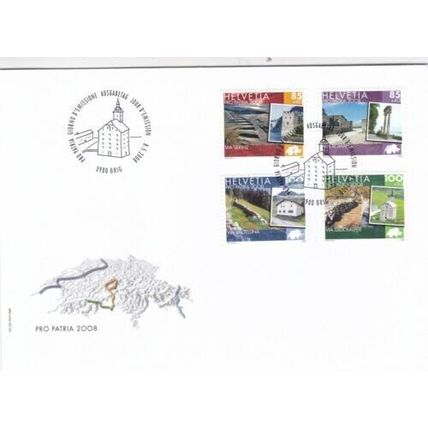 Switzerland 2008 Pro Patria FDC Brig Special Cancel Unaddressed VGC