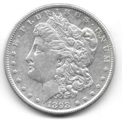 1898s ANACS AU58 Details Vam - 17A Morgan Dollar Key