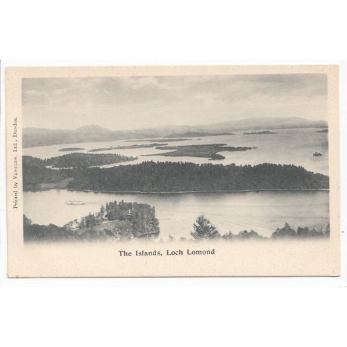 The Islands Loch Lomond Scotland Edwardian Undivided Back Postcard