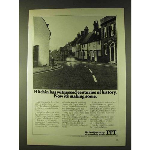 1979 ITT Optical Fiber System Ad - Hitchin Witnessed