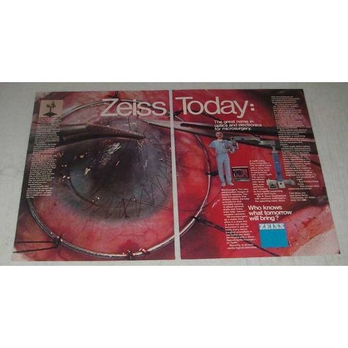 1984 Zeiss Operating Microscope Ad - Zeiss Today