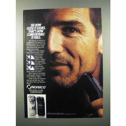 1988 Norelco Electric Shaver Ad - See How Close