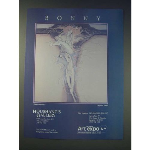 1989 Houshang's Gallery Ad - Desert Bloom by Bonny