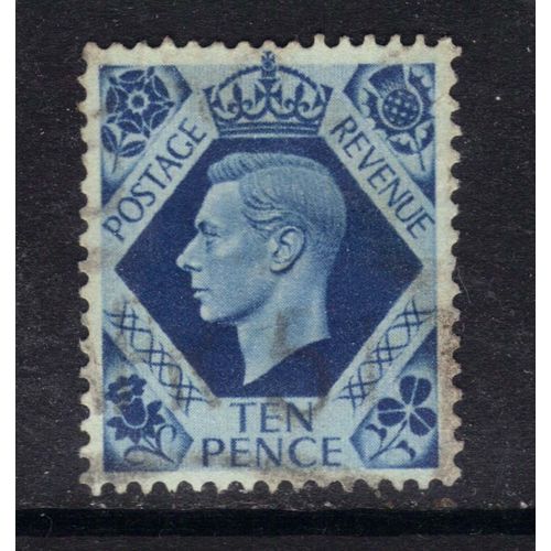GB 1939 KGV1 10d Turquoise Blue SG 474 ( G908 )