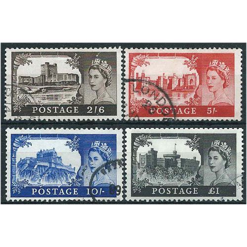 1967 Bradbury Wilkinson Castle Set (no watermark) SG759-762 Fine/Very Fine Used