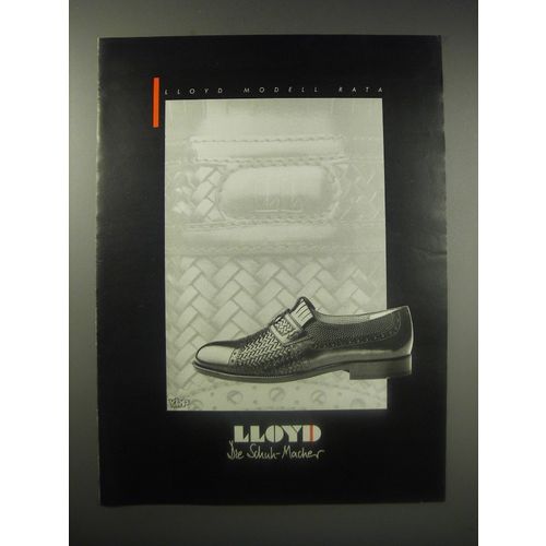 1990 Lloyd Modell Rata Shoes Ad - in German - Lloyd Die Schuh-Macher