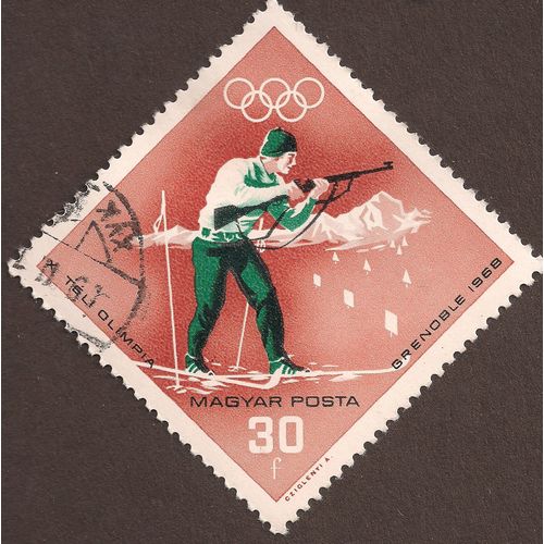 HUNGARY, OLYMPICS, Shooting, red 1968, 30 filler