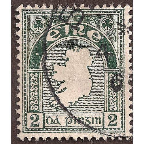 EIRE, Map of Ireland, green 1922 onwards, 2d