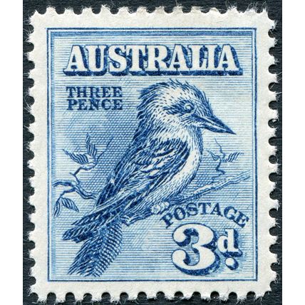 Australia 1928 3d blue SG 106 unused
