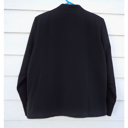Womens Liz Baker Black Blouse Shirt 18 47 Chest Silky Embroidered
