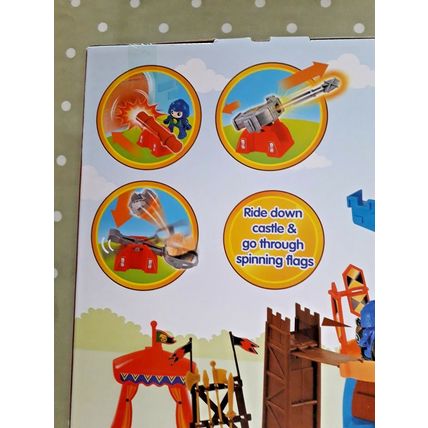 2 Majestic Knights Siege Castle 100 Pc Kids Toy Activity Figures Play Sets