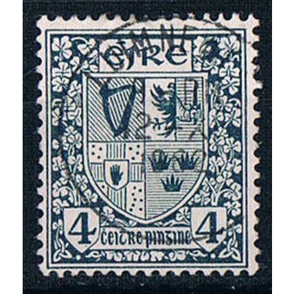 Ireland 1922 SG117 ir8 Arms Of Ireland 4d Used Stamp