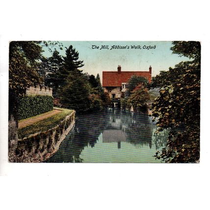 NICE PRINTED POSTCARD OF THE MILL ADDISON'S WALK OXFORD (3694)
