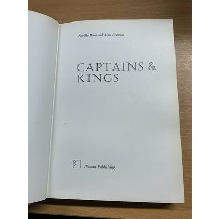 1972 "CAPTAINS & KINGS" ROYAL FAMILY IN AIRCRAFT LARGE HARDBACK BOOK (P6)