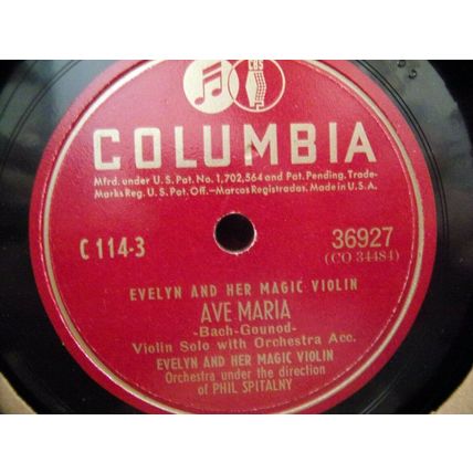 Evelyn and Her Magic Violin-10" 4 LPs-1947-EX/VG. *Columbia C-114