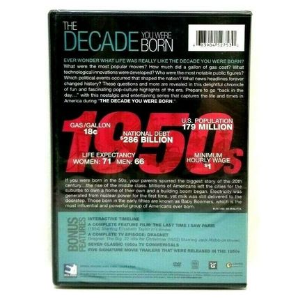 The Decade You Were Born: The 50's (2012 DVD) New Sealed (L31)