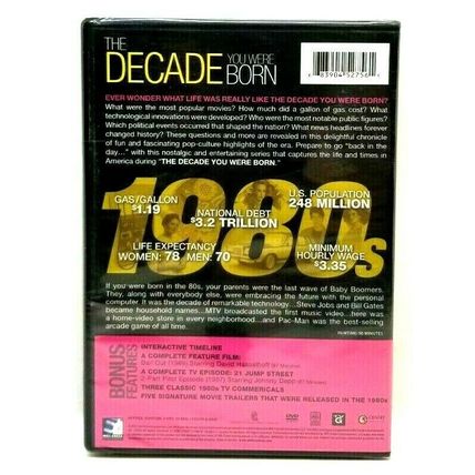 The Decade You Were Born: The 80's (2012 DVD) New Sealed (L54)