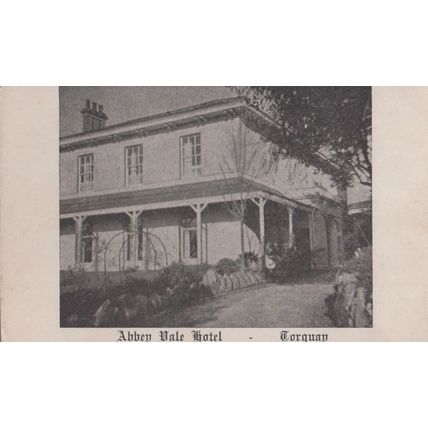 Abbey Vale Hotel Torquay Antique Postcard