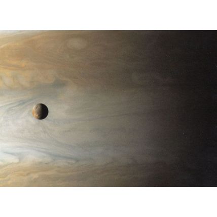 Planet Jupiter's Moon IO Volcanic Eruptions Astronomy Photo Postcard