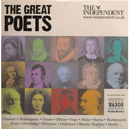 The Great Poets Audio Book CD Promo The Independent