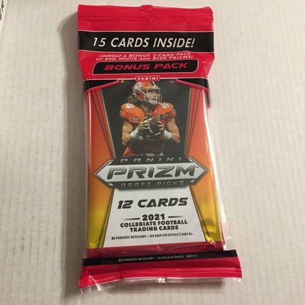 NEW 2021 Panini NFL Prizm Draft Picks Football Trading Cards - 12 Packs