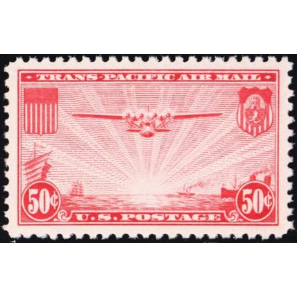 C22, Mint XF/Superb NH 50¢ Airmail Stamp *A GEM* Stuart Katz